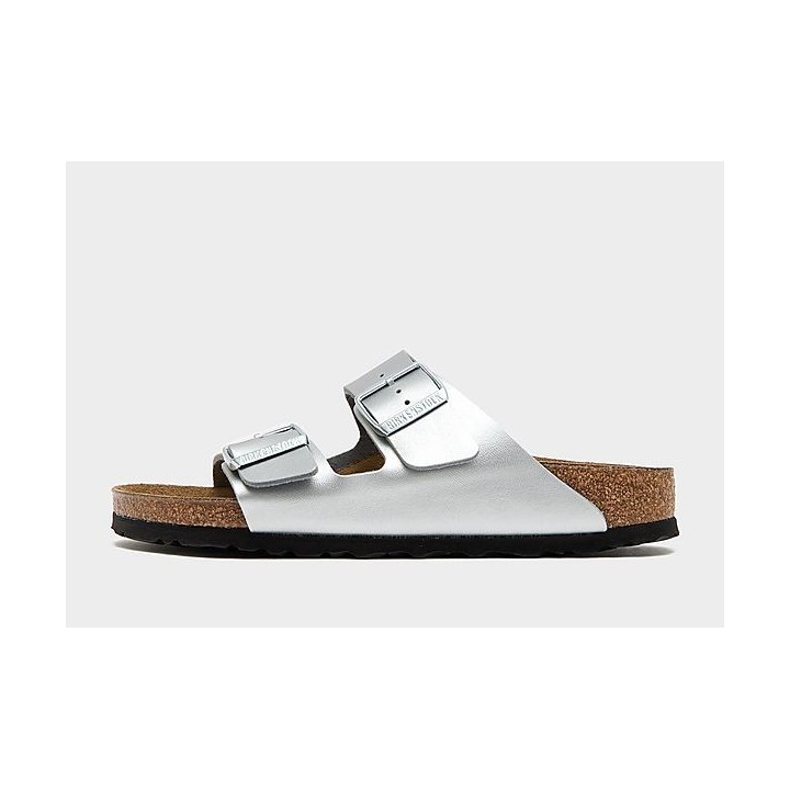 Birkenstock Arizona Suede Damen - Silver - Womens, Silver