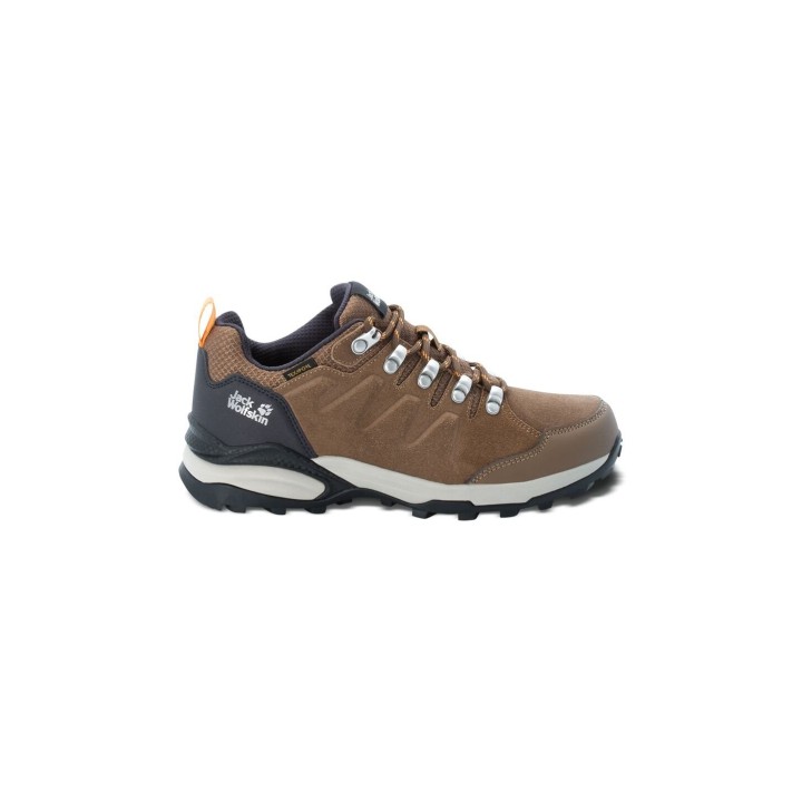 Jack Wolfskin Refugio Texapore Low Women Wasserdichte Wanderschuhe Damen 42.5 miscellaneous,brown,orange brown / apricot
