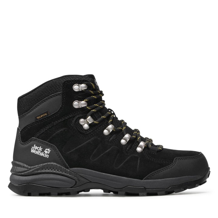 Trekkingschuhe Jack Wolfskin Refugio Texapore Mid M 4049841 Schwarz