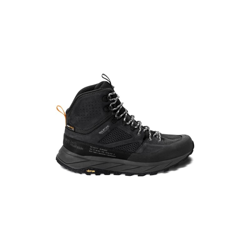 Jack Wolfskin Terraquest Texapore Mid Men Wasserdichte Wanderschuhe Herren 42 black black