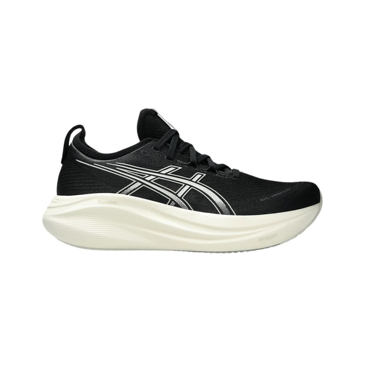 Asics Gel-Nimbus 27 Schwarz-Weiß Schuhe SS25, Größe 41,5 - EUR
