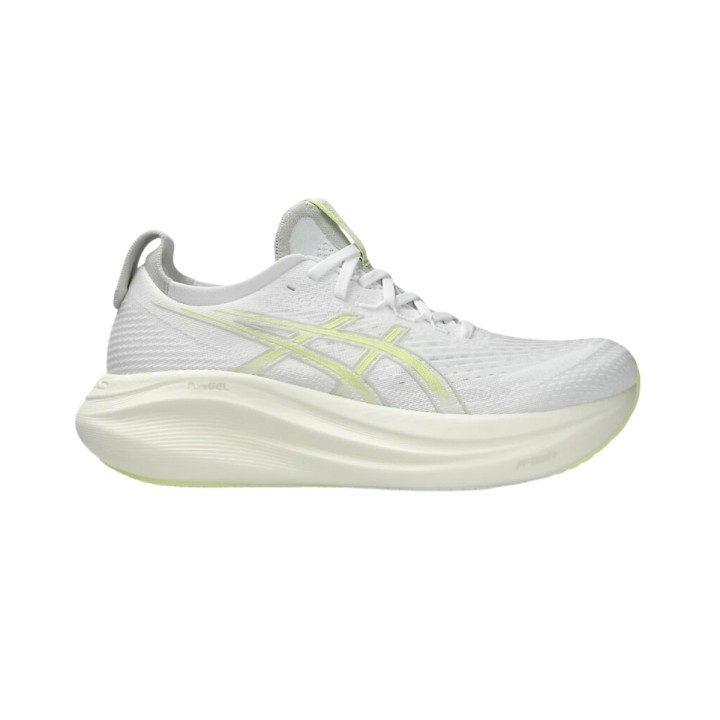 Asics Gel-Nimbus 27 Schuhe Weiß Gelb SS25, Größe 42 - EUR