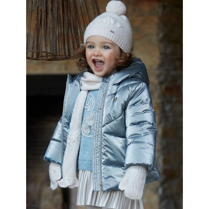 Set Mütze, Schal und Handschuhe Mayoral 10.535 Écru