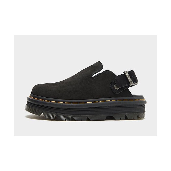Dr. Martens Zebzag Suede Mules Damen - Black - Womens, Black