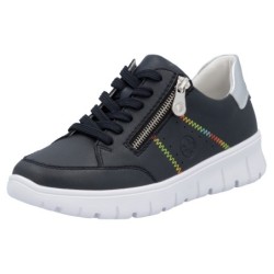 Rieker Sneaker, Schnürschuh, Halbschuh, Freizeitsneaker, seitlicher Reißverschluss