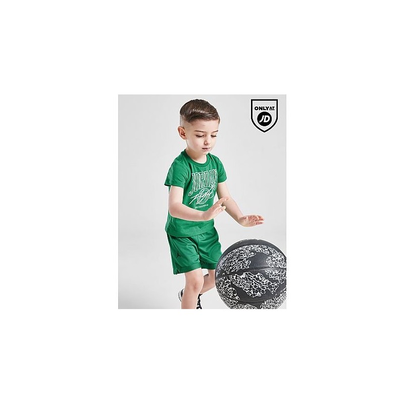 Jordan Beyond The Arc Mesh T-Shirt/Shorts Set Infant - Green, Green
