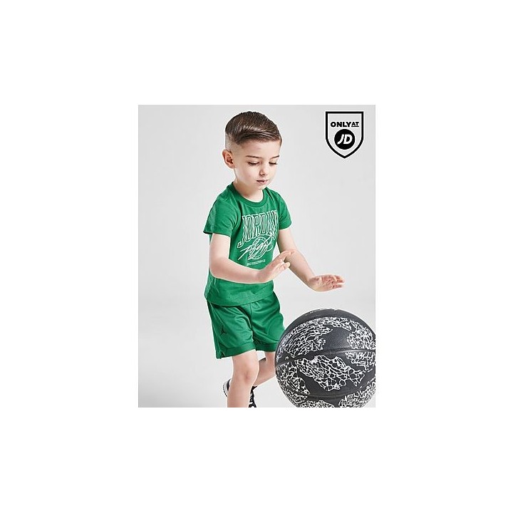 Jordan Beyond The Arc Mesh T-Shirt/Shorts Set Infant - Green, Green