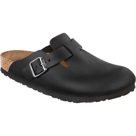 Birkenstock Damen Boston Natural Leather Oiled Sandale