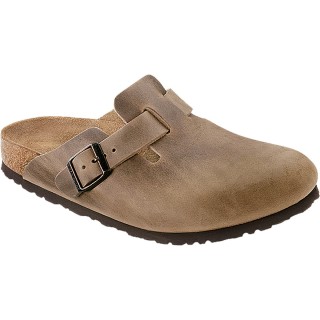 Birkenstock Damen Boston Natural Leather Oiled Sandale