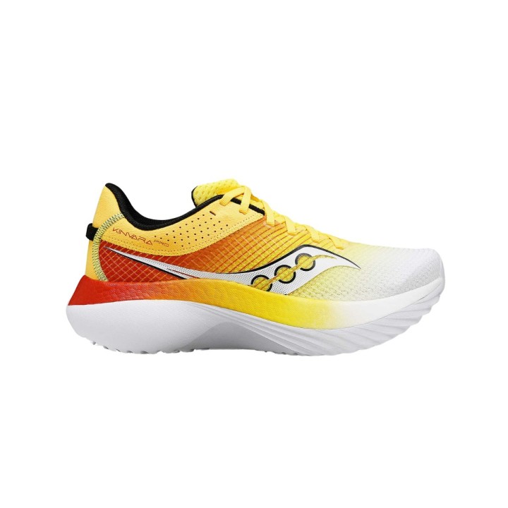 Saucony Kinvara Pro Gelb Rot  Sneaker, Größe 41 - EUR