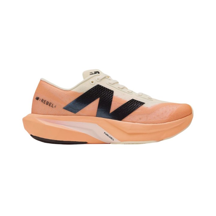 New Balance FuelCell Rebel v4 Schuhe Orange Weiß SS25 Damen, Größe 40 - EUR