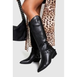 Kniehohe Stiefel Im Western-Stil - Black - 37, Black