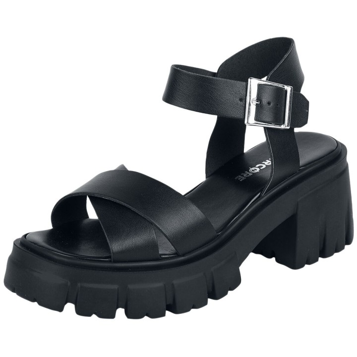 Altercore - Gothic Sandale - Sophia - EU36 bis EU41 - für Damen - Größe EU36 - schwarz