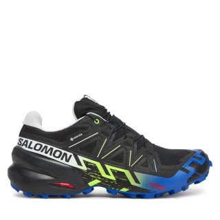 Laufschuhe Salomon Speedcross 6 Gore-Tex Fan Fire L47832200 Schwarz