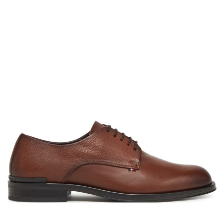 Halbschuhe Tommy Hilfiger Core Hilfiger Leather Shoe FM0FM05375 Braun