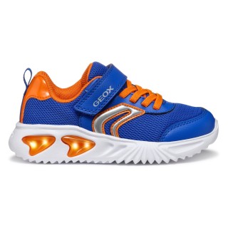 Geox Sneaker "J ASSISTER BOY Blinkschuh", Sportschuh, Klettschuh mit auffällig blinkender Sohle