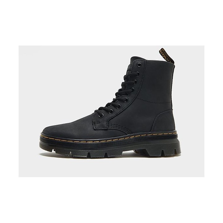 Dr. Martens Combs Leather Boots Damen - Black - Womens, Black