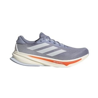 Adidas Supernova Rise 2 Grau Orange SS25 Schuhe, Größe UK 7.5