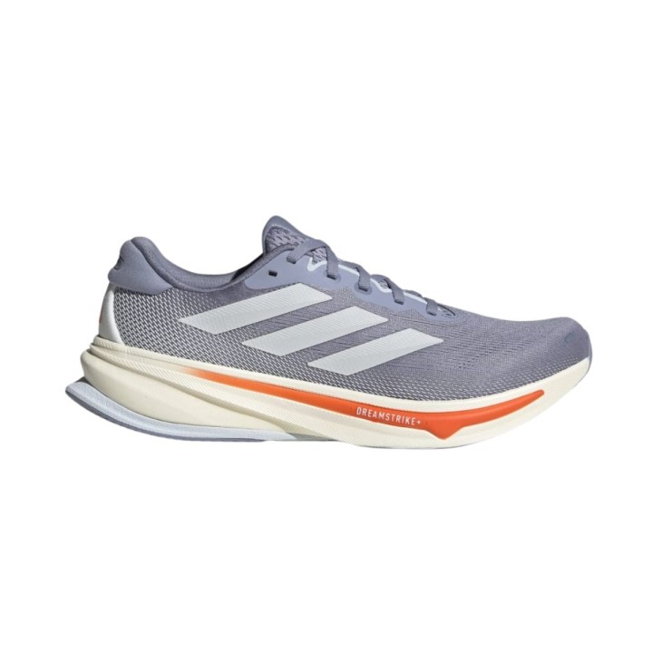 Adidas Supernova Rise 2 Grau Orange SS25 Schuhe, Größe UK 7.5