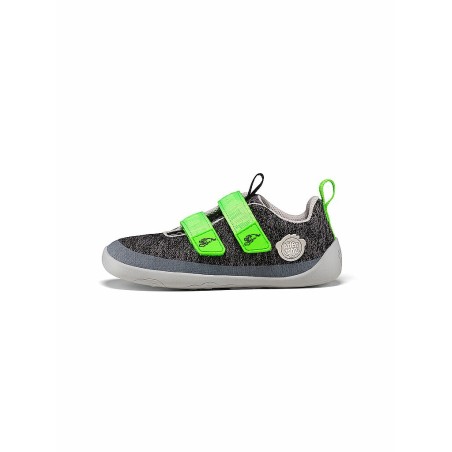 AFFENZAHN Kinder Barfußschuhe KNIT HAPPY Panther grau | 21
