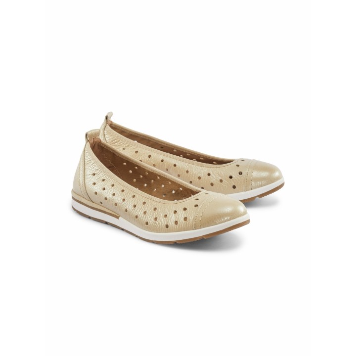 Hirschleder-Ballerina Sommerleicht