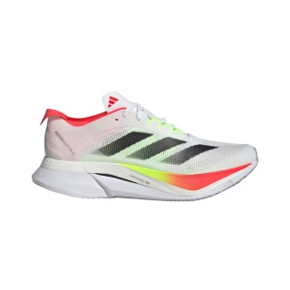 Adidas Adizero Boston 12 Schuhe Weiß Rot SS25, Größe UK 7.5