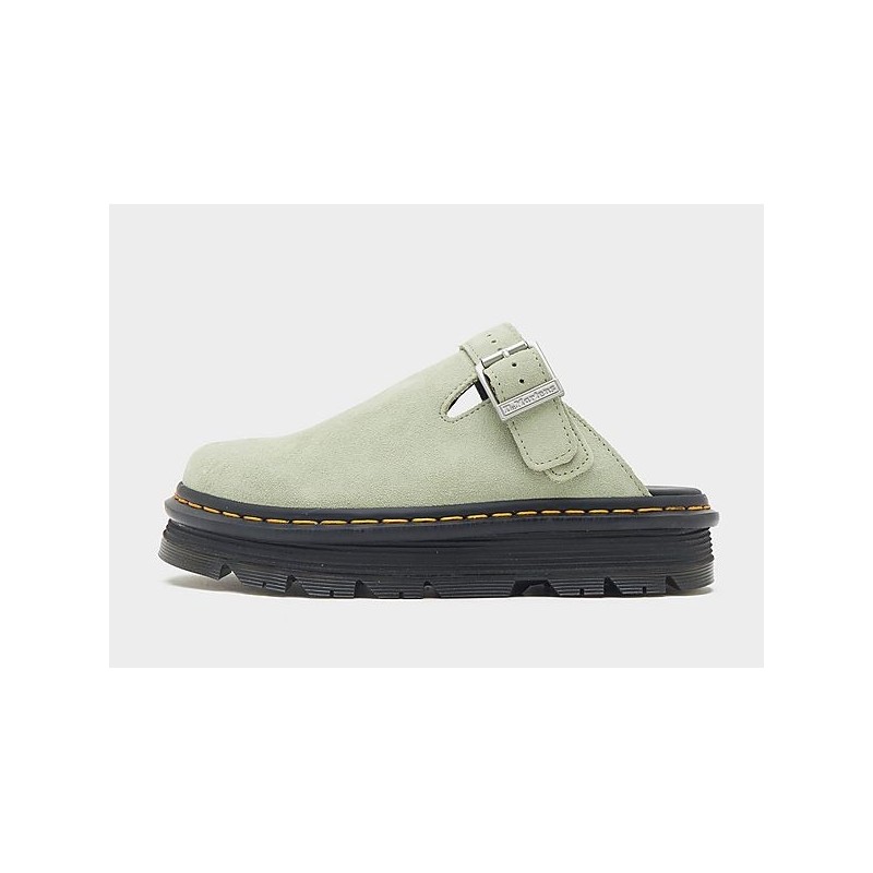 Dr. Martens Zebzag Suede Mules Damen - Green - Womens, Green