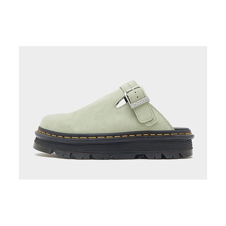 Dr. Martens Zebzag Suede Mules Damen - Green - Womens, Green