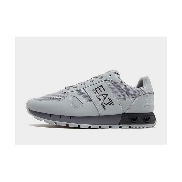 EA7 Emporio Armani B&W Laces Retro - Grey - Mens, Grey