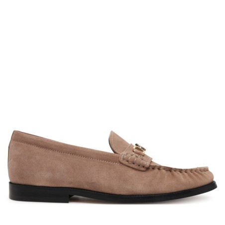 Halbschuhe Tommy Hilfiger Soft Suede Horsebit Loafer FW0FW08649 Beige