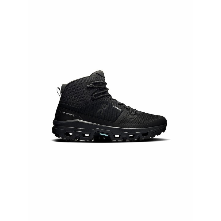 ON Herren Wanderschuhe Cloudrock Mid WP schwarz | 40 1/2