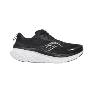 Saucony Guide 18 Wide Schwarz Weiß SS25 Damen-Schuhe, Größe 38 - EUR
