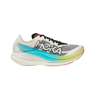 Hoka Rocket X 2 Schuhe Weiß Blau Unisex, Größe EU 38 2/3