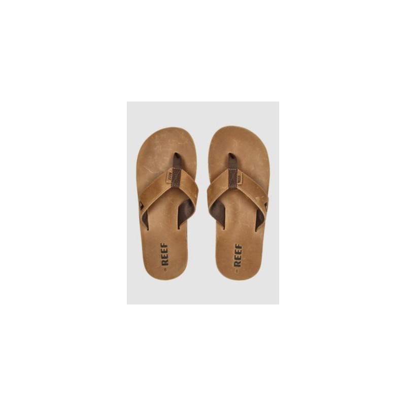 Reef Leather Smoothy Sandalen bronze brown