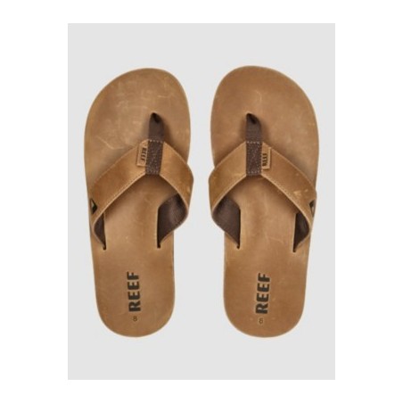 Reef Leather Smoothy Sandalen bronze brown