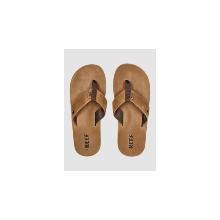 Reef Leather Smoothy Sandalen bronze brown