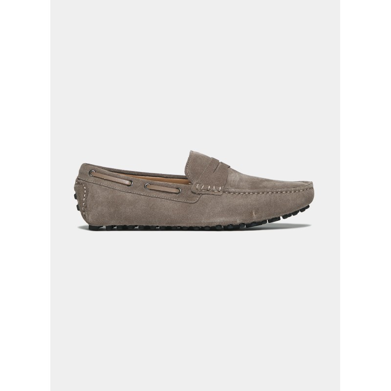 Bootsmokassins aus Wildleder