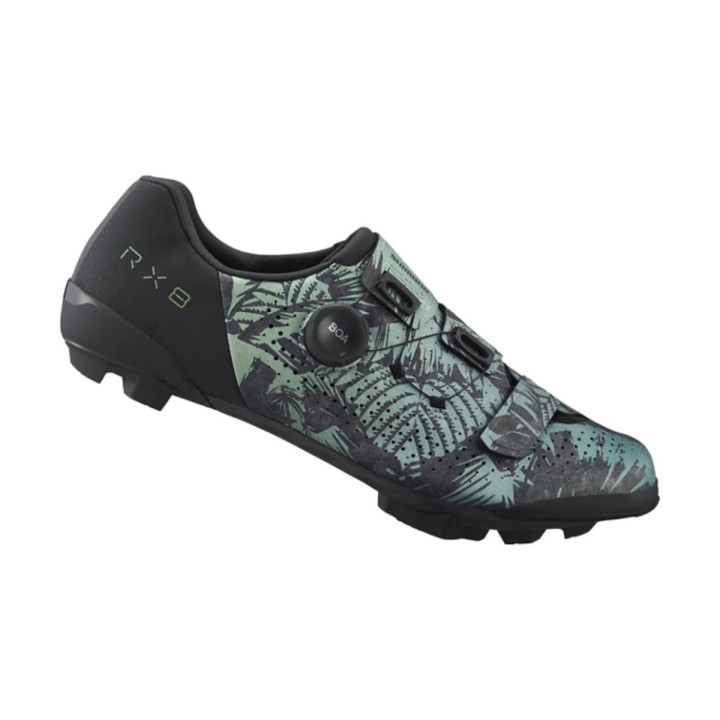 Shimano SH-RX801 Rennradschuhe Grün Schwarz, Größe 42 - EUR