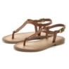 Vivance Zehentrenner, Sandalette, Sommerschuh,Sandale aus Leder mit Flecht-Optik