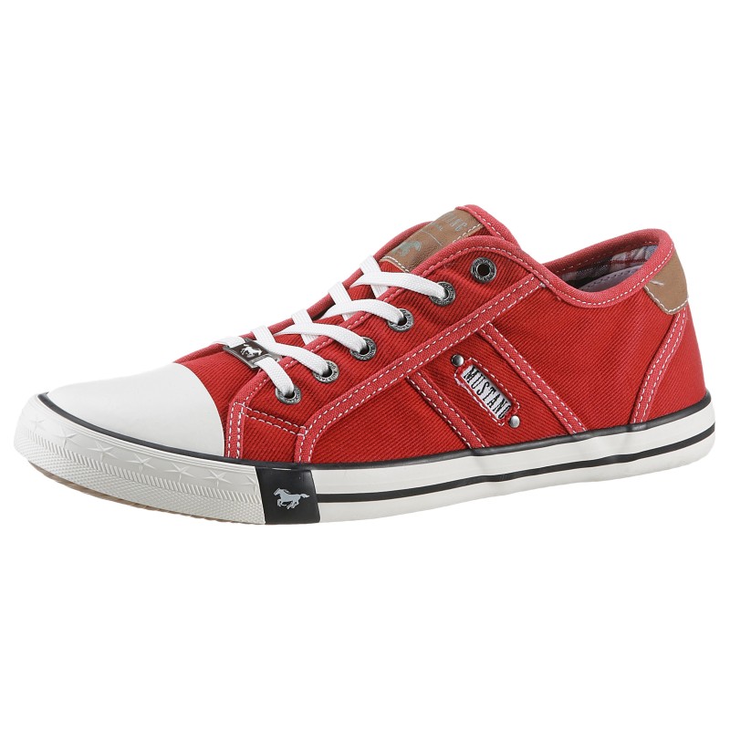 Mustang Shoes Sneaker, mit Mustang Markenlabel, Freizeitschuh, Halbschuh, Schnürschuh