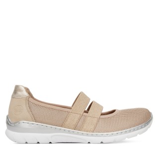 Halbschuhe Rieker L3281-62 Beige