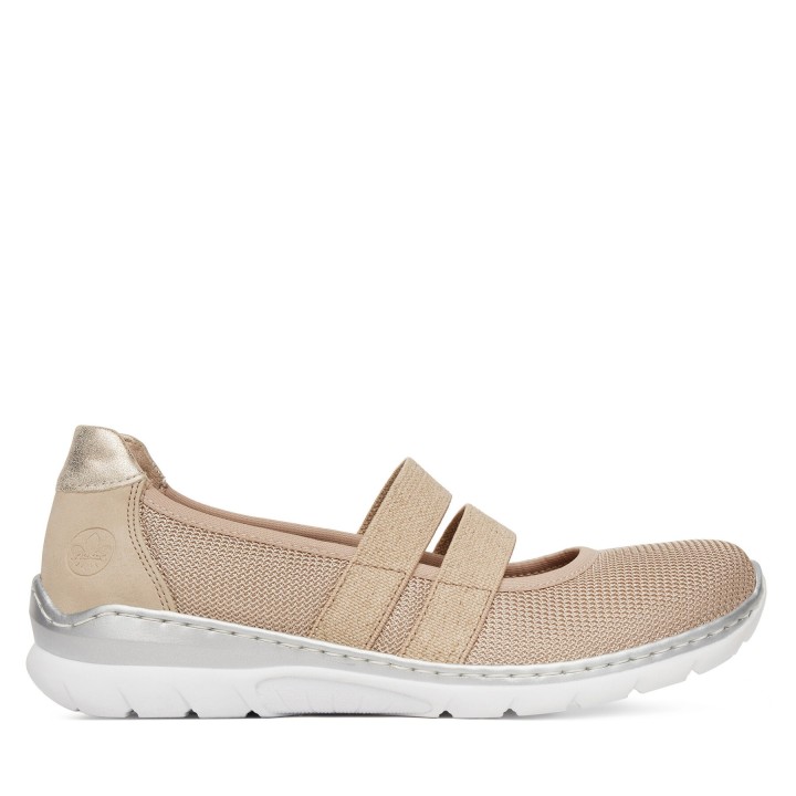 Halbschuhe Rieker L3281-62 Beige