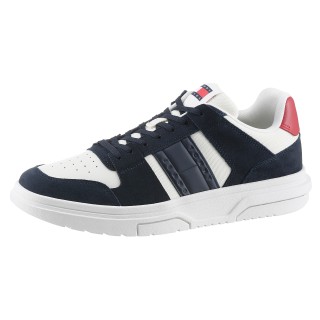 Tommy Jeans Sneaker "THE BROOKLYN MIX MAT.", Freizeitschuh, Halbschuh, Schnürschuh mit seitlichem Logo