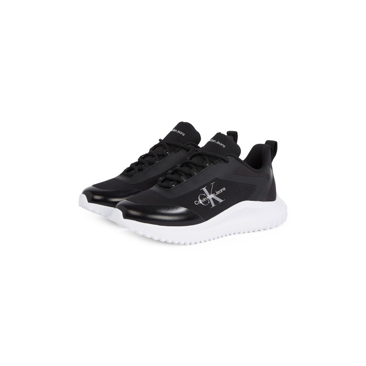 Calvin Klein Jeans Sneaker "EVA RUNNER LOW LACE MIX ML WN", Freizeitschuh, Halbschuh, Schnürschuh mit leichter Laufsohle