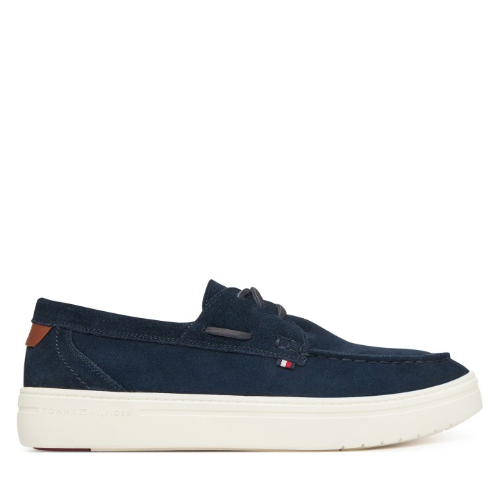 Halbschuhe Tommy Hilfiger Modern Light Hybrid Suede Boat S FM0FM05352 Dunkelblau