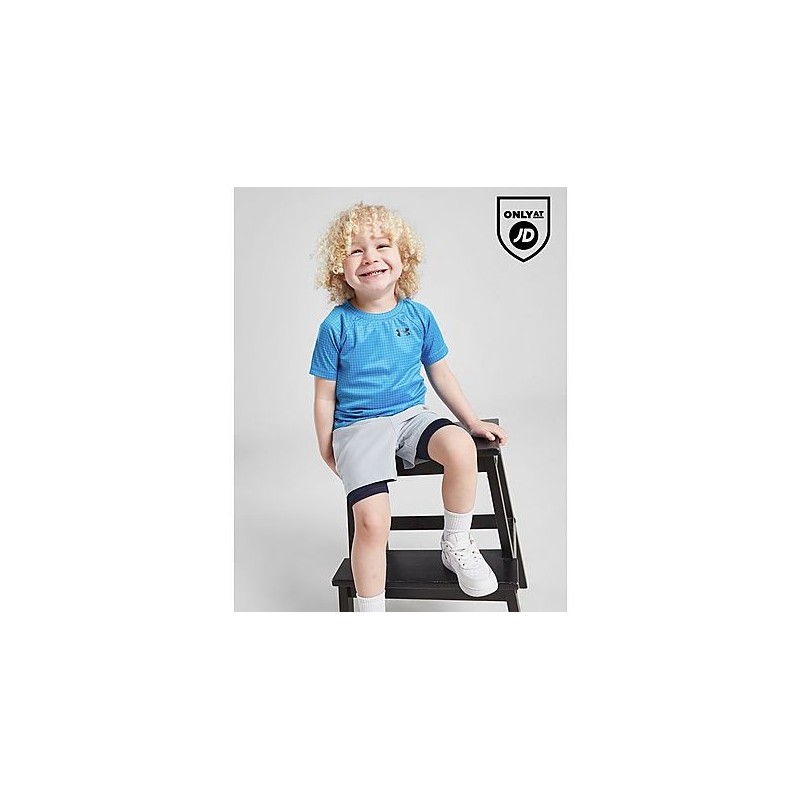 Under Armour UA Tech Emboss T-Shirt/Shorts Set Infant - Blue, Blue
