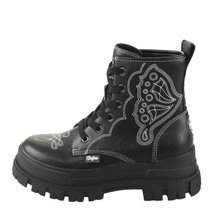 Buffalo Boot - ASPHA RLD WEST - EU36 bis EU41 - für Damen - Größe EU36 - schwarz/weiß