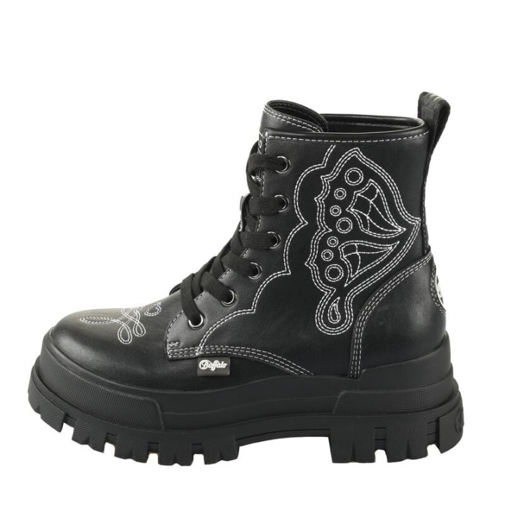 Buffalo Boot - ASPHA RLD WEST - EU36 bis EU41 - für Damen - Größe EU36 - schwarz/weiß