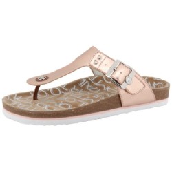 TOM TAILOR Zehentrenner "Greta", Sommerschuh, Dianette, Schlappen mit T-Logo-Niete