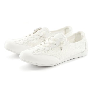 LASCANA Sneaker "Slip In Sneaker, Freizeitschuh, Halbschuh", mit modischen Spitzendetails VEGAN